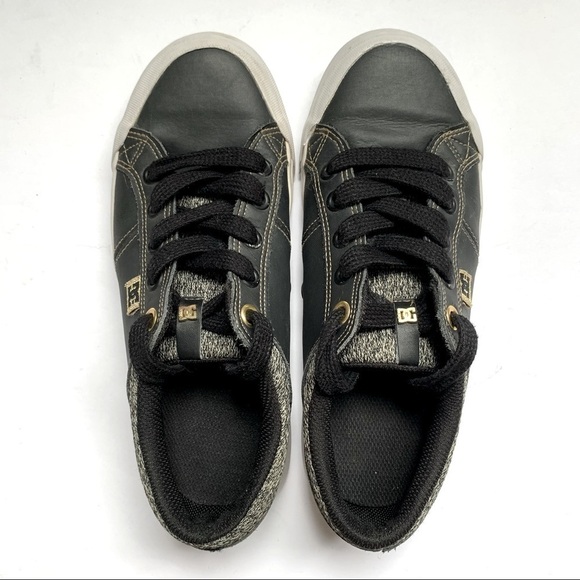 COPY - DC Danni SE skateboard sneaker in Black Leather Size 6 - Picture 3 of 8